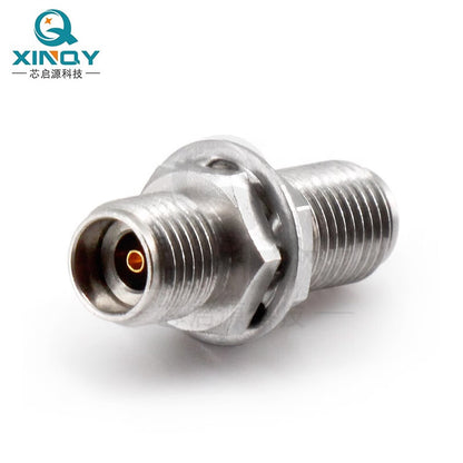 XINQY Millimeter Wave High Frequency Panel Mount Adapter, 2.92mm 40G Threaded Through-Wall Mounting Head, Threaded Fixing Operating Frequency 0-40GHz