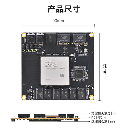 Puzhi PZ-ZU47DR-SOM FPGA Core Board Xilinx Zynq RFSOC Software Radio SDR