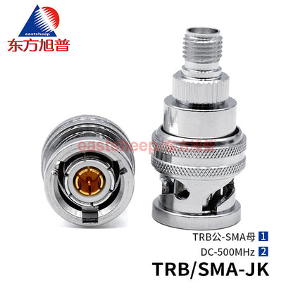 Eastsheep RF Adapter TRB/SMA-JK Tri-coaxial BNC Male to SMA Female, 1-pack