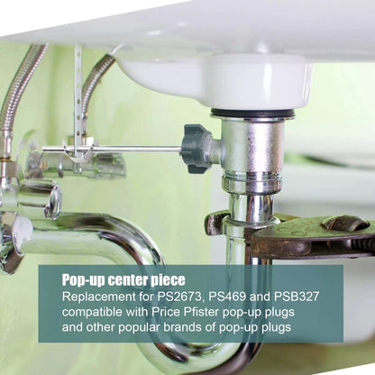 2pcs Lavatory Pop Up Center Piece Assembly, Bathroom Drain Sink Parts Pivot... [3]