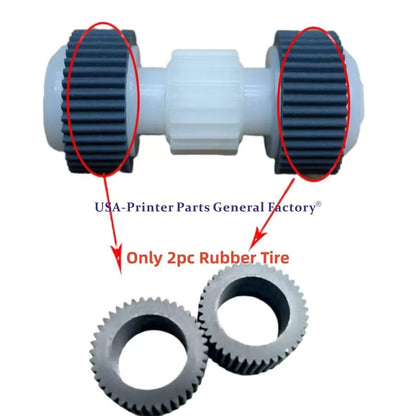 2pcs  Pickup Roller Rubber Tire Fits For Canon MG5550 MG5450 MG5610 IP7200 [1]