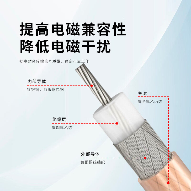 LEWEIDA N-to-SMA female RF extension cable, 50 ohms, 1 meter, RG316 ultra-flexible silver-plated shielded high-temperature resistant antenna extension cable, LWD-NSJK-1.