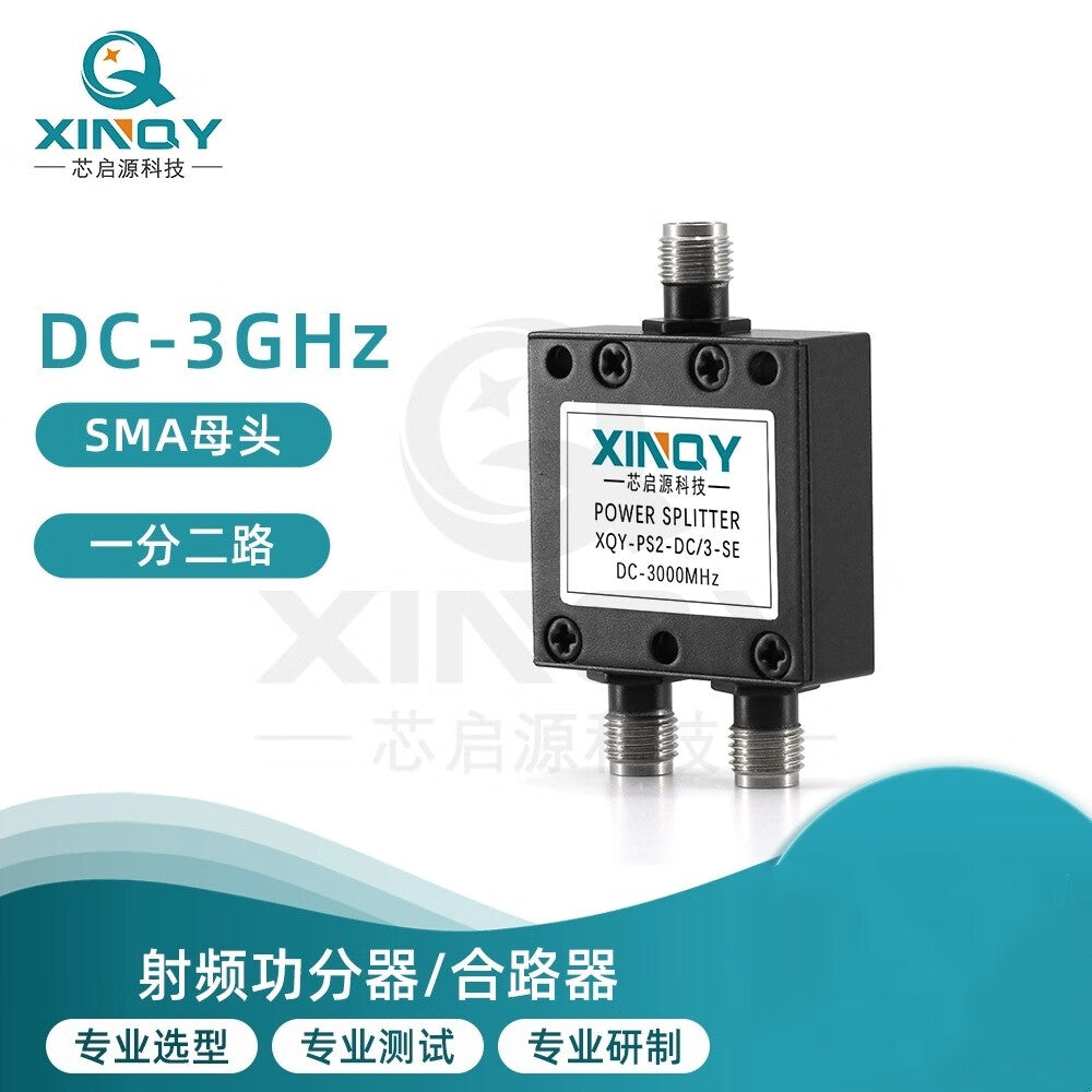 XINQY SMA 1-to-2 Resistive Power Divider DC-3G 10K Low Frequency 3000M Clock Line Power Divider 0-3GHz