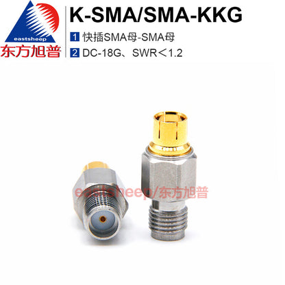 Eastsheep Stainless Steel Adapter K-SMA/SMA-KKG Quick Connect SMA Female to SMA Female DC-18G (1 piece)