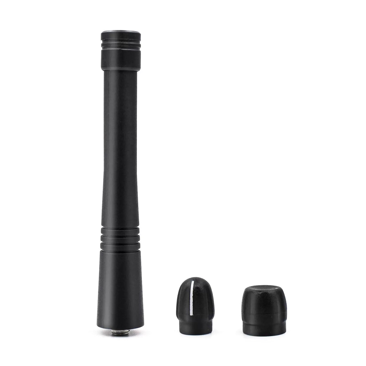 3Set VHF Stubby Antenna & Volume Knob + Channel Cap for Motorola Black [2]