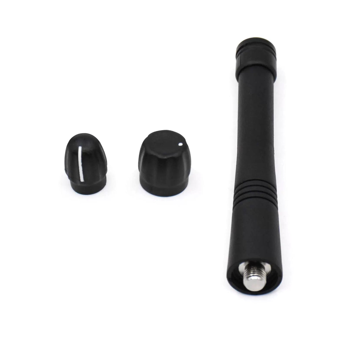 3Set VHF Stubby Antenna & Volume Knob + Channel Cap for Motorola Black [5]