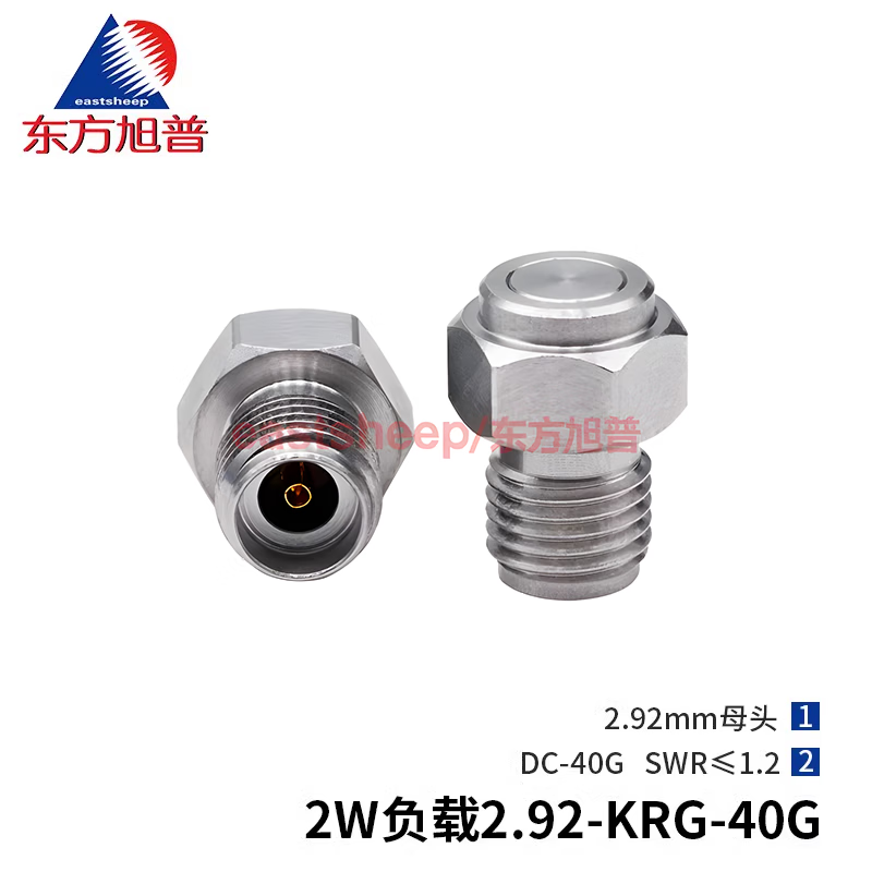Eastsheep 2W millimeter-wave coaxial load, stainless steel 2.92 female terminal load plug, low VSWR DC-40G, 1 piece 2W-2.92-KRG-40G