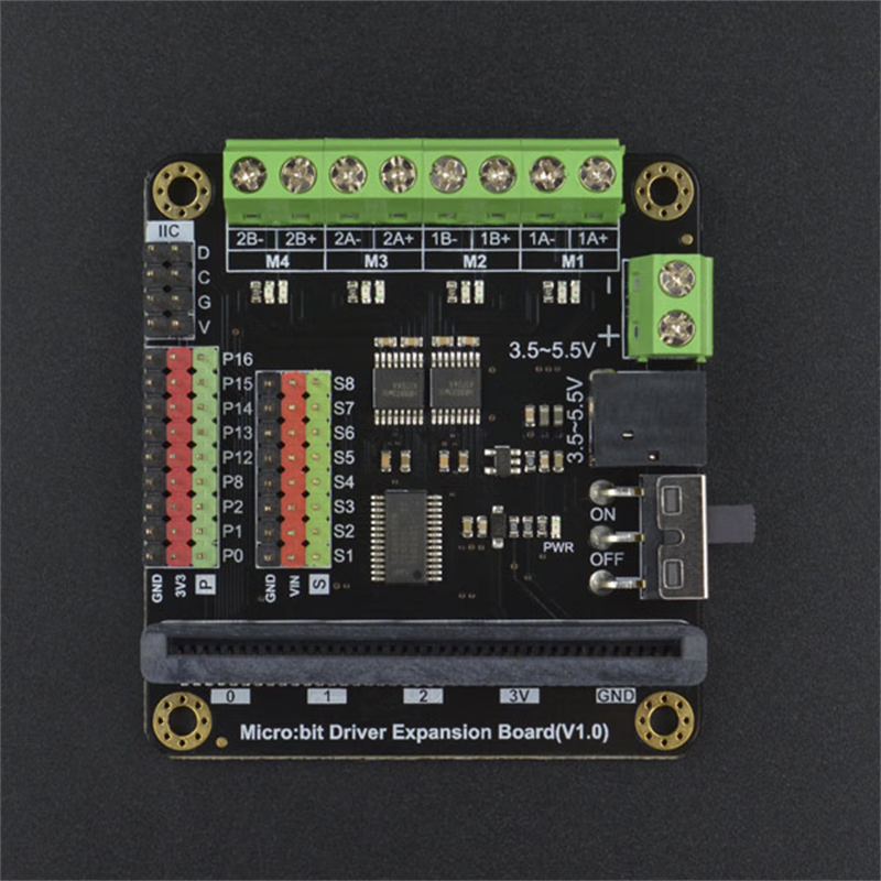 Xinkaichen DFR0548 Micro:bit Motor Driver Expansion Board Compatible with M10/K10 Line-Flying Boards