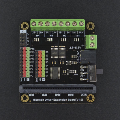 Xinkaichen DFR0548 Micro:bit Motor Driver Expansion Board Compatible with M10/K10 Line-Flying Boards