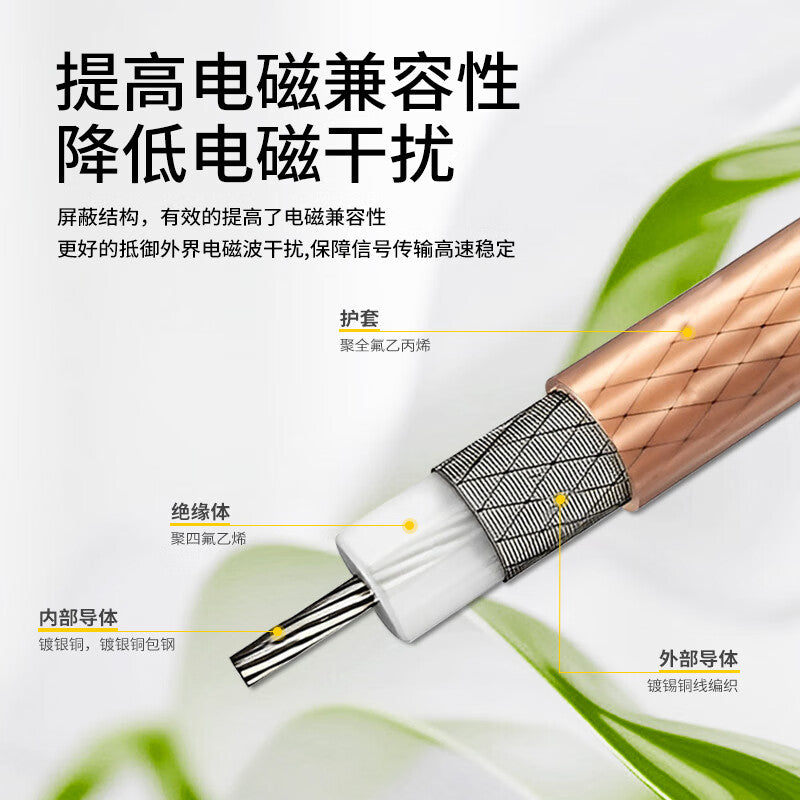 LEWEIDA SMA to F male RF extension cable RG316 coaxial feeder extension cable 8 meters LWD-SMA-F-MG8