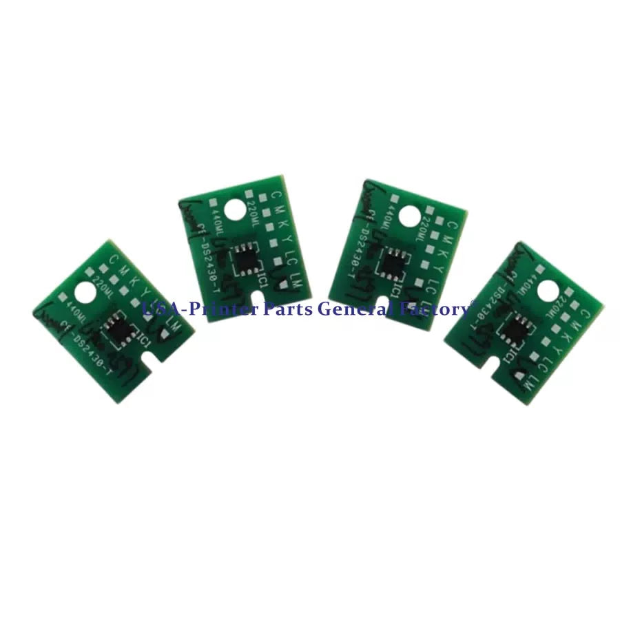 4PC 1000ML SB610 Compatible For One Time Use Chip For Mimaki TS100-1600 K C M Y [3]