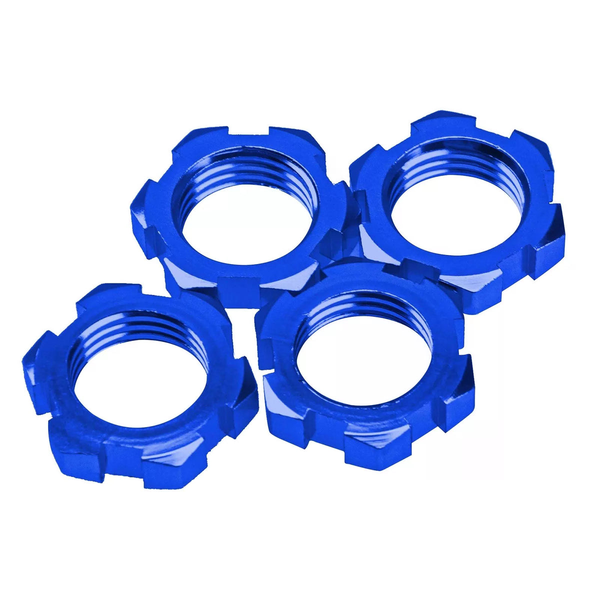 4Pack Vgoohobby Aluminum 17mm Splined Wheel Hex Hub Nut Compatible 17Mm, Blue [4]
