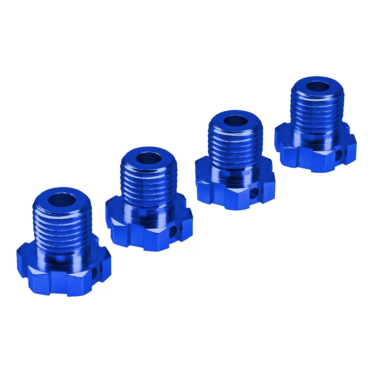 4Pack Vgoohobby Aluminum 17mm Splined Wheel Hex Hub Nut Compatible 17Mm, Blue [5]
