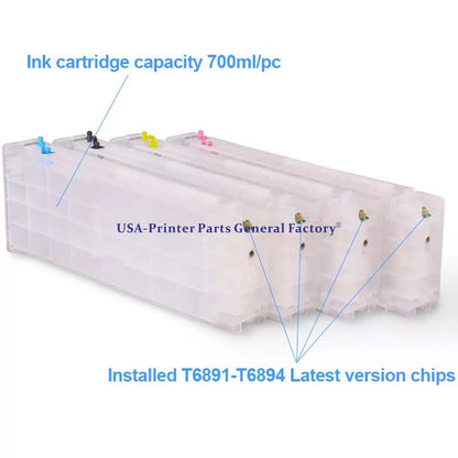 4*700ML T41F2-T41F5 Empty Ink Cartridge For Epson Surecolor T3400 T5430 T5400 [7]
