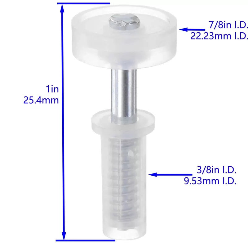 4 Pcs Bi-Fold Door Top Roller Guide Wheel and Pivot, Spring 2 Pack, 4 [2]