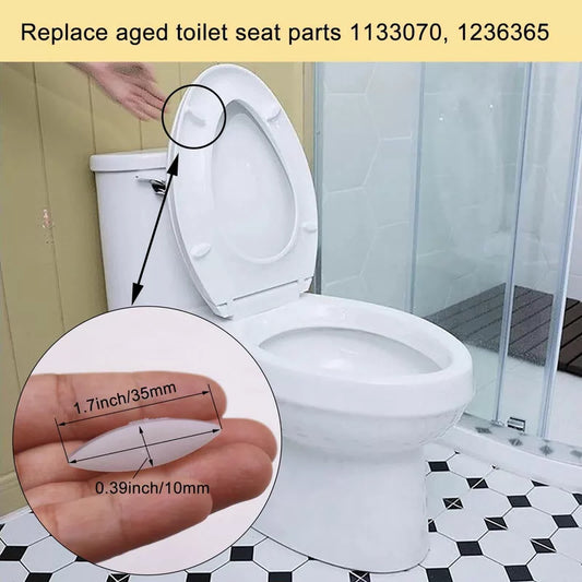 4 Pieces Toilet Seat Bumpers for Kohler, Bidet Lid Rubber White [3]