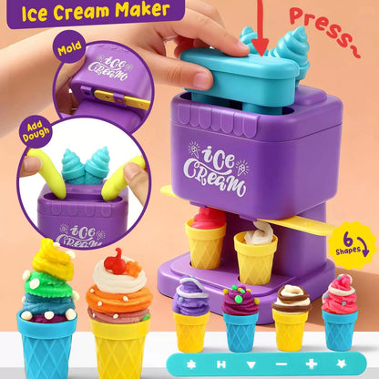 4 in 1 Playdough Sets for Kids Ages 4-8, 24 Colors Dough Accessories Colorful [4]