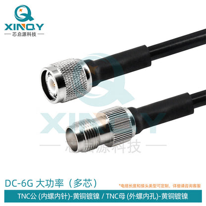 XINQY LMR400-UF Multi-core Flexible Low-loss RF Coaxial Cable, High Power N/DIN/4.3-10/L29 TNC Male-TNC Female, Length 6m