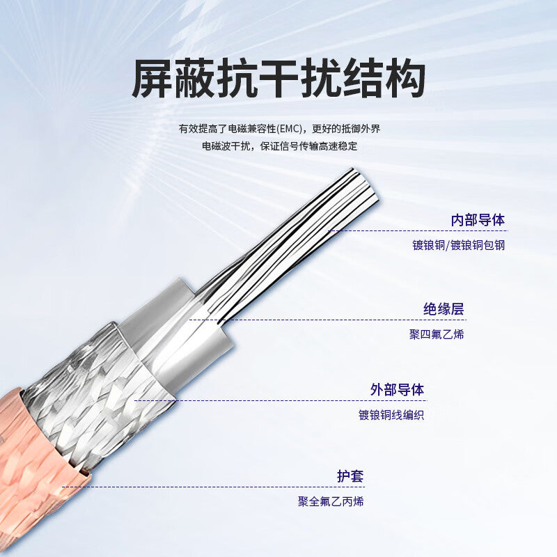 LEWEIDA BNC male to SMB female RF connector cable RG316 shielded high temperature extension jumper cable 50 ohms 5 meters LWD-BNC-SMB-JK5