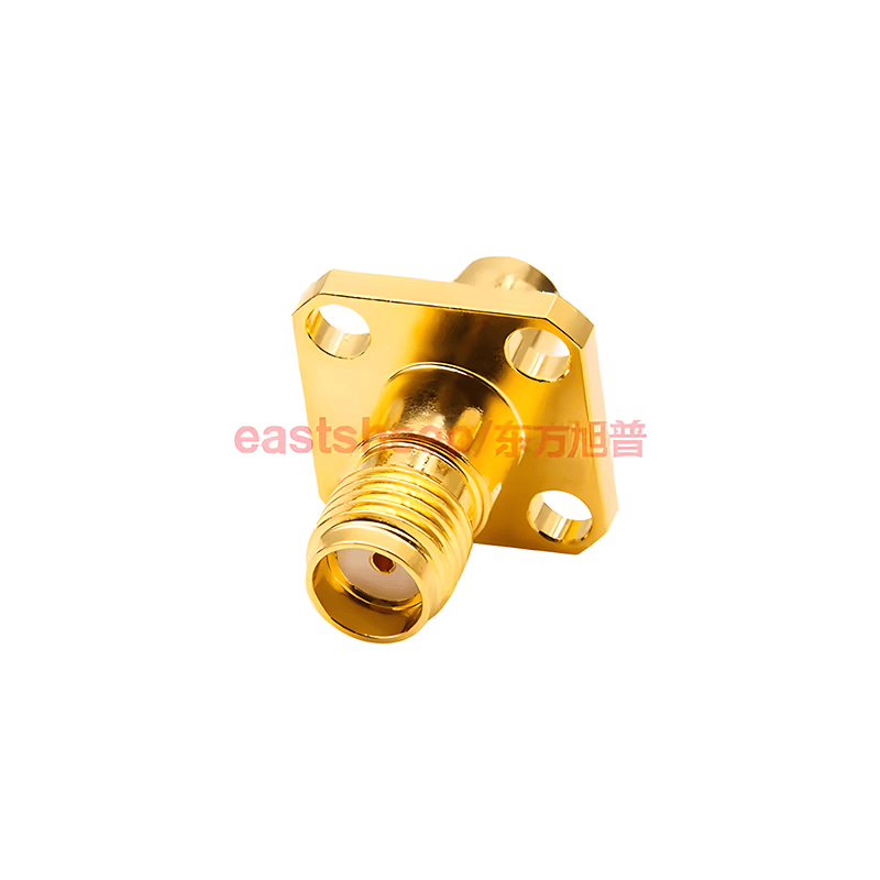 Eastsheep RF Adapter BMA/SMA-JFK (BMA male to SMA female, 4-hole flange, through-wall, 18G, 1 unit)