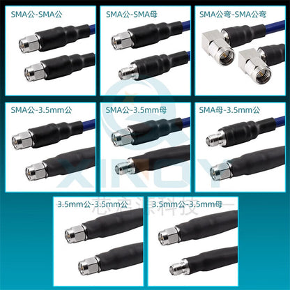 XINQY Ultra-Flexible Phase-Stable Test Cable Assembly 26.5G SMA/3.5 Connector RF Extension Cable, SMA Male to 3.5 Female, 0.3m Length