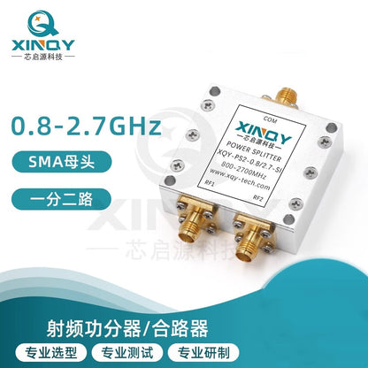 XINQY L-band GPS/GNSS microstrip power divider with DC blocking feed, 0.8-2.7G antenna receiver splitter, standard model (1.1/1.7G).