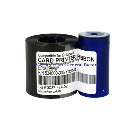 534000-006 Ribbon Fit For Datacard Printer Ribbon YMCKT-KT full-color-300 Prints [1]