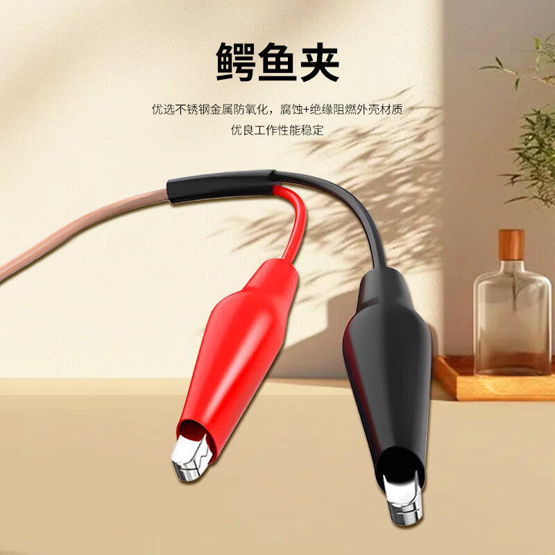 LEWEIDA BNC Alligator Clip Connector Cable, 50 Ohms RG316 RF Cable Signal Test Cable, 1 Meter, LWD-BNC-EYJ-G01