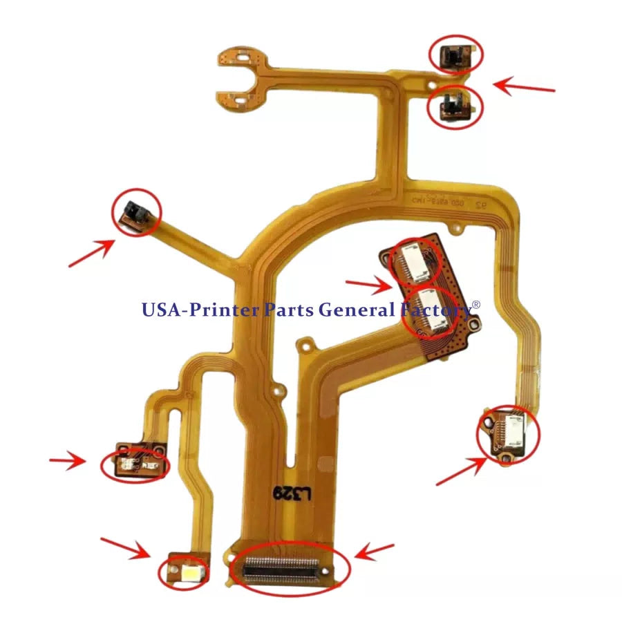 5PCS Compatible CANON G10 G12 G11 Lens Back Main Flex Cable Digital Repair Part [1]