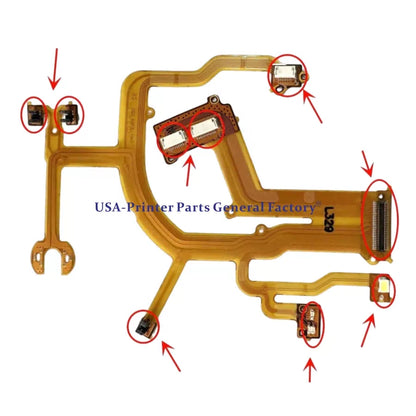5PCS Compatible CANON G10 G12 G11 Lens Back Main Flex Cable Digital Repair Part [2]