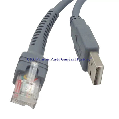 5PC 9FT Coiled USB Cable Fit For Motorola Symbol LS2208 LS4208 CBA-U12-C09ZAR [4]