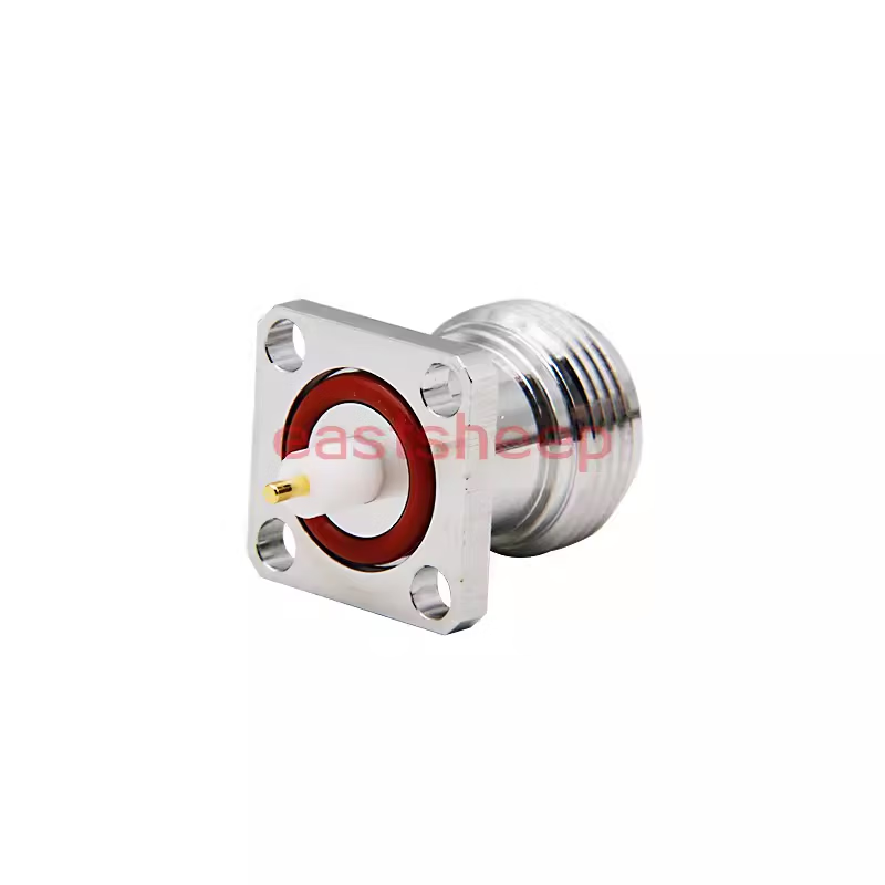 Eastsheep RF Connector N-KFD4-M N Female Adapter with 4-Hole Flange Waterproof Ring DC-6G (1 piece)