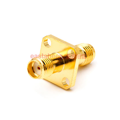 Eastsheep RF Connector SMA-KFK-1, SMA Dual Female, 4-Hole Flange Mounting, 6G, 1 piece per pack