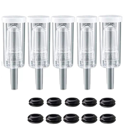 5ct. 3 Piece Airlocks with 10 Grommets,Brewing Airlock Kit,Airlocks for... [1]
