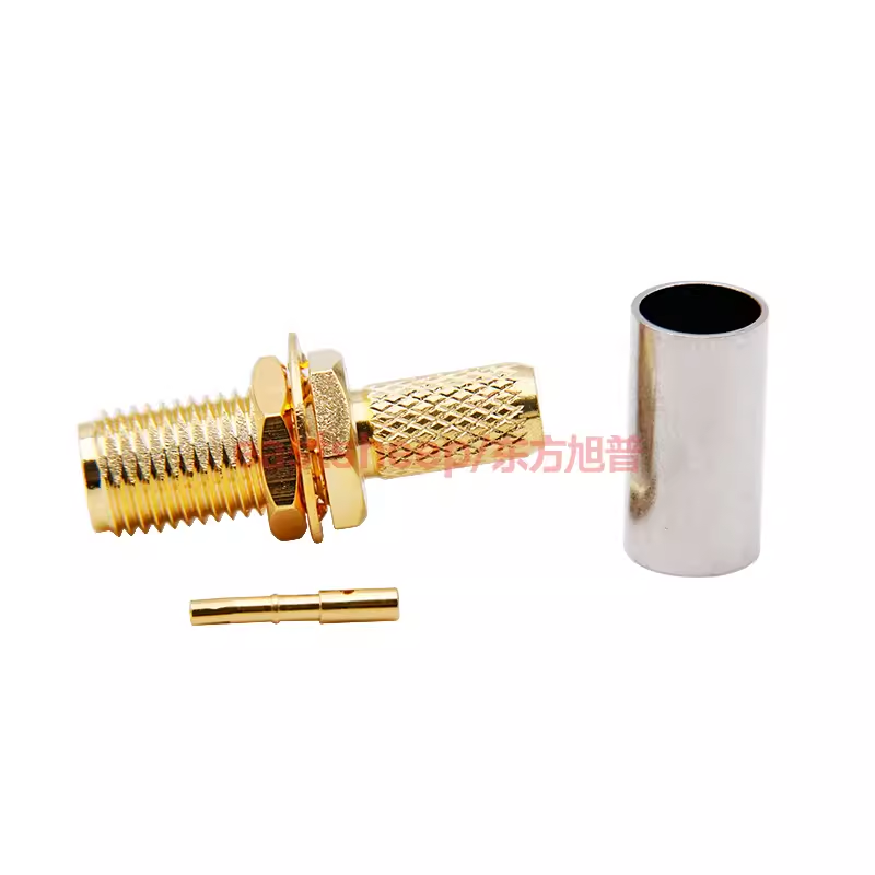Eastsheep SMA-C-KY-3 RF connector, SMA female connector with nut for securing SYV50-3/RG142 cable.