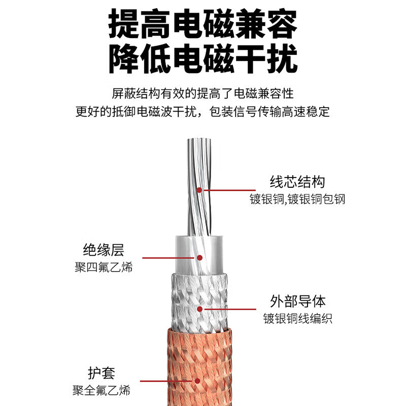 Requires SMA female to UHF/M male connector RF cable RG316 shielded high temperature resistant patch cord 50 ohms 3 meters SX-MS-QT10