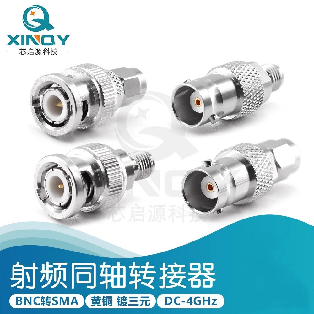 XINQY BNC/SMA Coaxial Adapter 4G BNC to SMA Female/Male Q9 Adapter for Spectrum Analyzers BNC Male to SMA Female BNC-SMA-JK/5 pieces