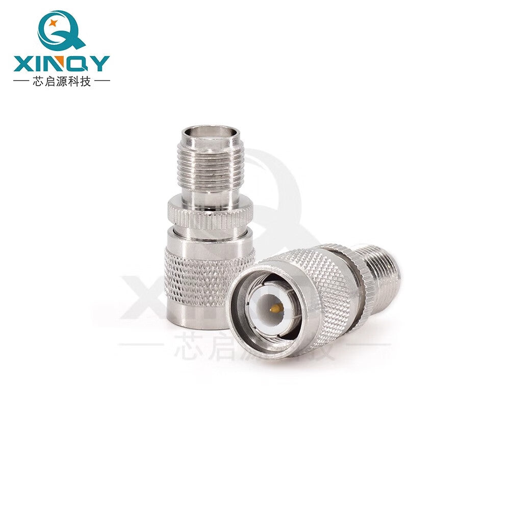 XINQY TNC RF Adapter, RPTNC Reverse Polarity Female to TNC Male, Antenna Coaxial Conversion Connector, TNC-Male to Reverse Polarity Female