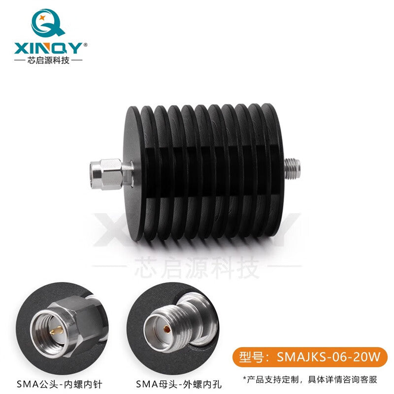 XINQY RF Signal Power Attenuator 1-60dB SMA Power Attenuator 6dB Operating Frequency 0-12GHz Operating Capacity 20W