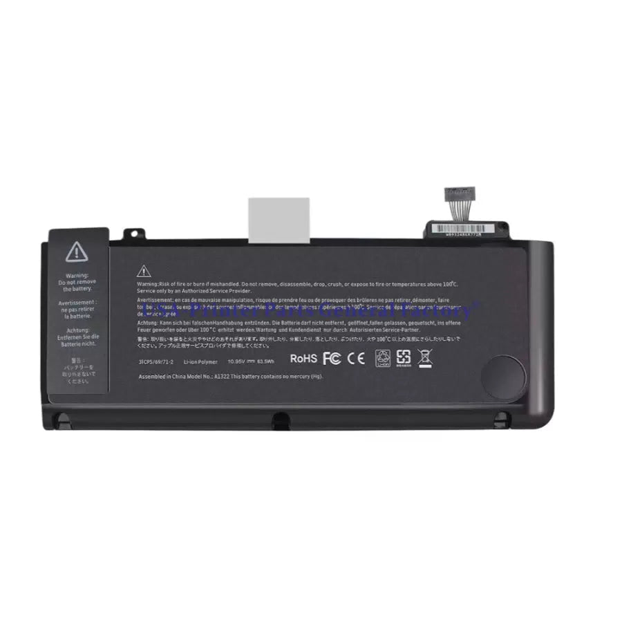 63.5Wh  A127 A1322 Battery For Apple Macbook Pro 13" Mid 2009 2011 2012 2010 [1]