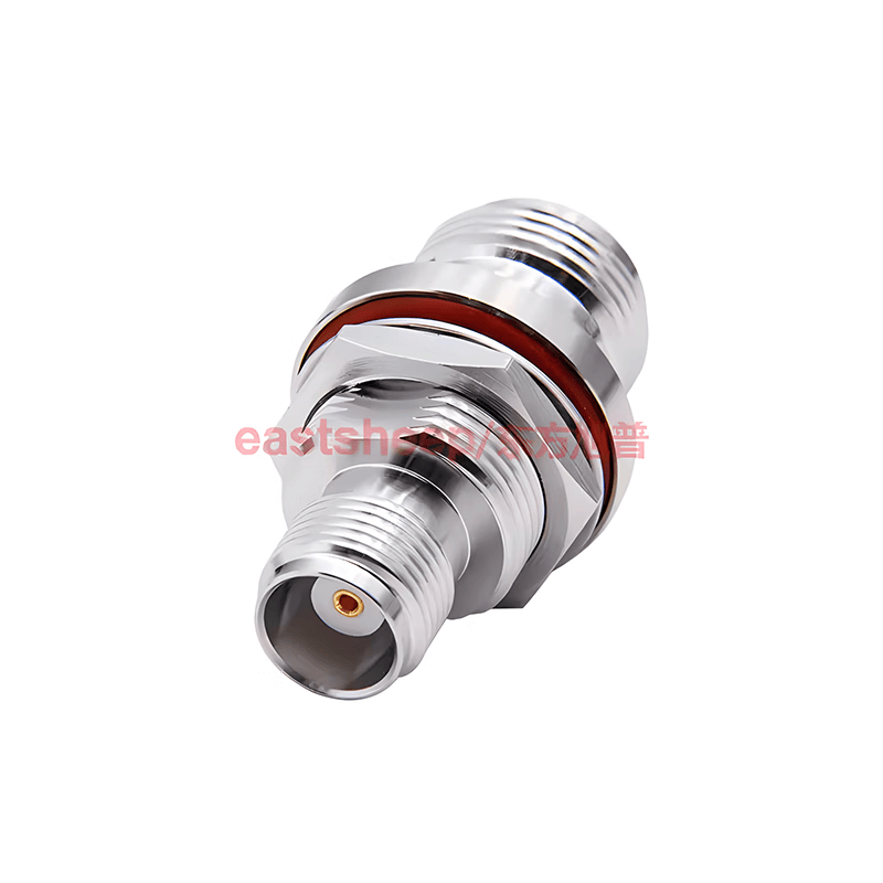 Eastsheep RF Adapter N/TNC-KYK N Female to TNC Female Waterproof Ring Nut Through-Wall Fixing 11G 1 Pack