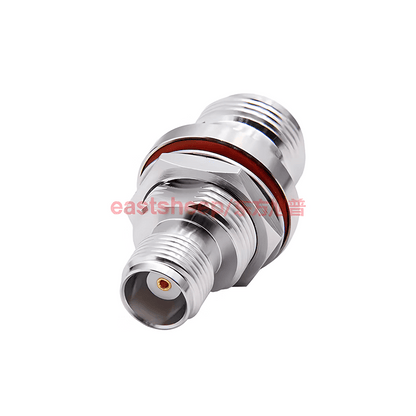 Eastsheep RF Adapter N/TNC-KYK N Female to TNC Female Waterproof Ring Nut Through-Wall Fixing 11G 1 Pack