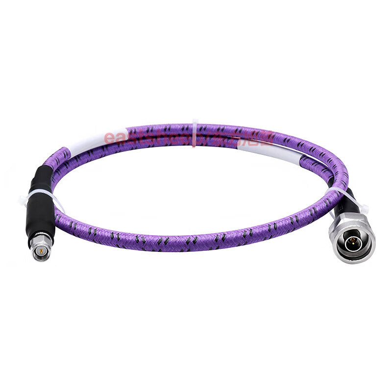 Dongfang Xupu High-Frequency Armored Mesh Test Cable, N-to-SMA Rotation Wiring, 4-meter, Wear-Resistant, DC-18G DF500KJ-N/SMA-JJ