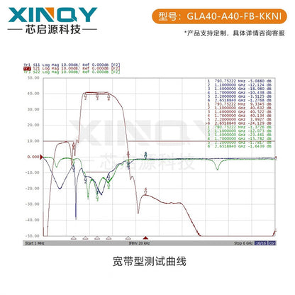XINQY GNSS/BeiDou/GPS 10-40dB LNA Line Amplifier GA40 Feeder Low Noise Signal Enhancement GPS/BeiDou, Gain: 40dB