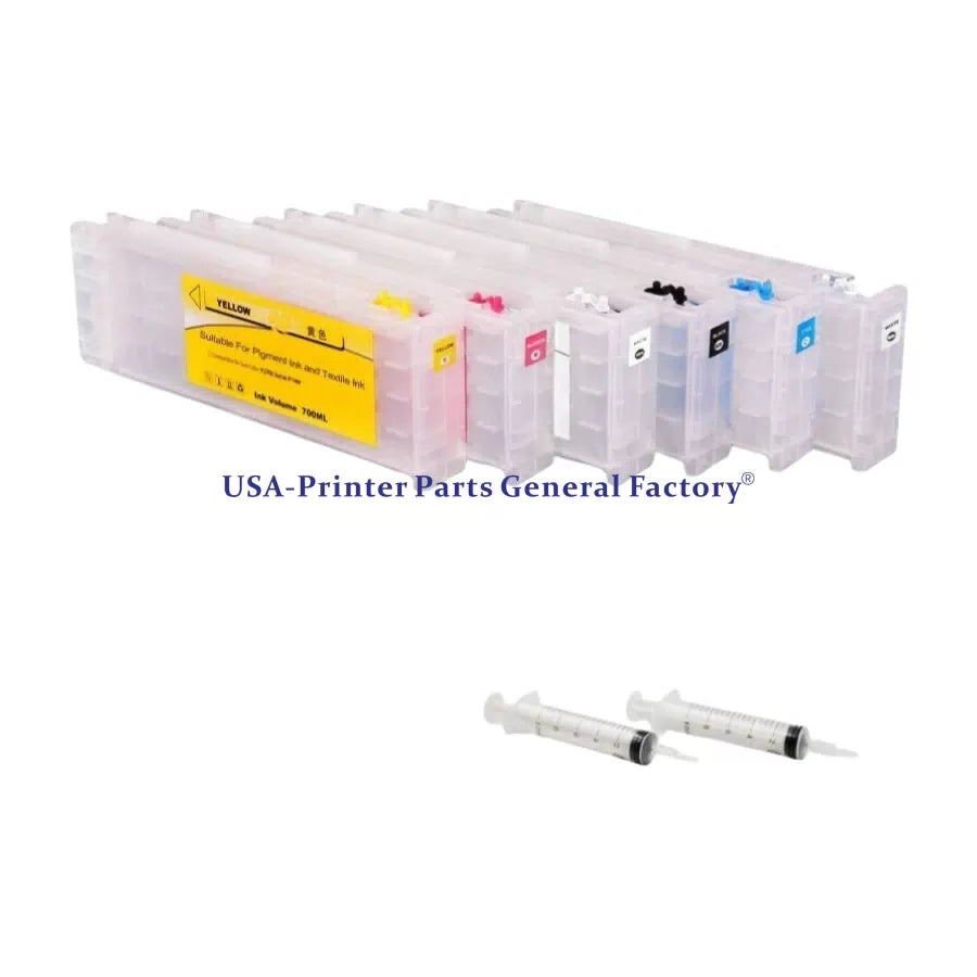 6PCS*600ML Empty Ink Cartridge Fits For F2000 F2100 with 2 White Chips As Gift [1]
