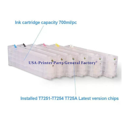 6PCS*600ML Empty Ink Cartridge Fits For F2000 F2100 with 2 White Chips As Gift [2]