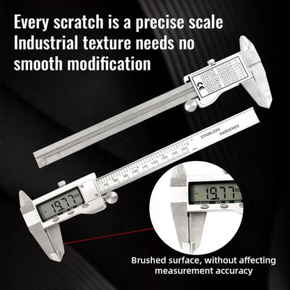 6 Inch 150mm Digital Vernier Caliper Stainless Steel Micrometer Measuring Tool Depth Ruler [2]