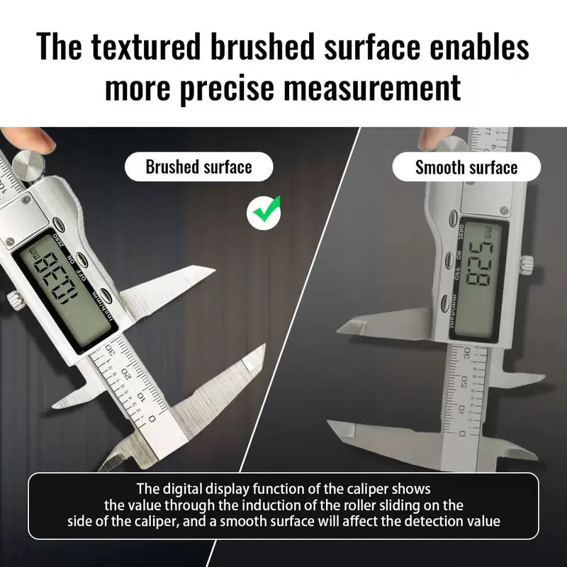 6 Inch 150mm Digital Vernier Caliper Stainless Steel Micrometer Measuring Tool Depth Ruler [3]
