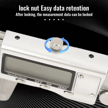 6 Inch 150mm Digital Vernier Caliper Stainless Steel Micrometer Measuring Tool Depth Ruler [5]