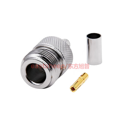 Eastsheep RF connector N-type female connector N-C-K-3, matching RG142/SYV50-3 cable DC-6G